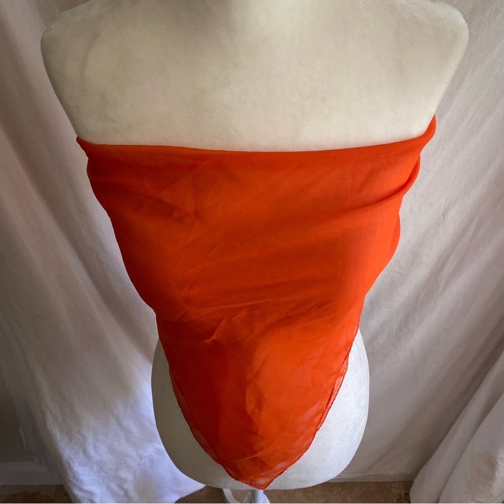 BOGO Burnt Orange Sheer Wrap